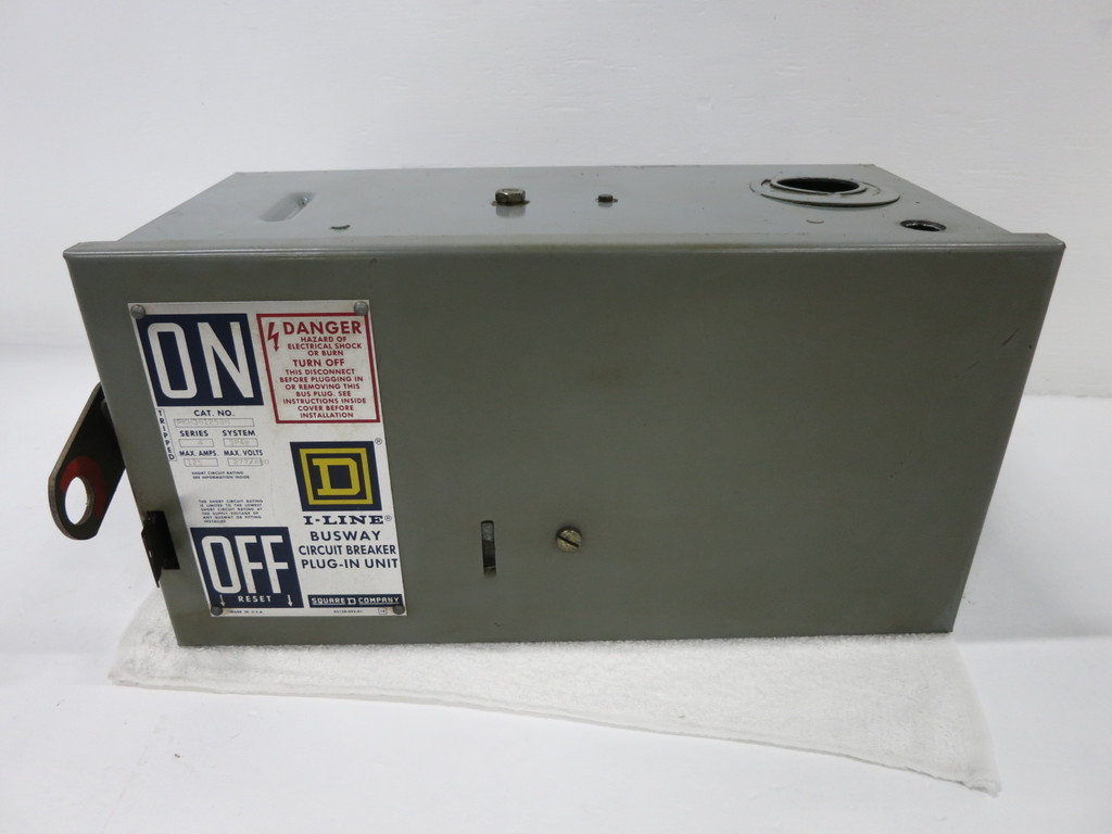 Square D PKH36125GN 125A 3P4W 480/600V I-Line Circuit Breaker Bus Plug 125 Amp (DW1686-25)