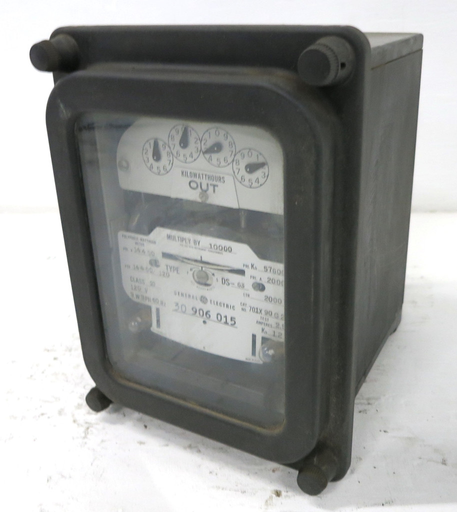 GE 701X90G233 Polyphase Watthour Meter Type DS-63 120V 3W 3PH 14400 57600 (DW1796-2)