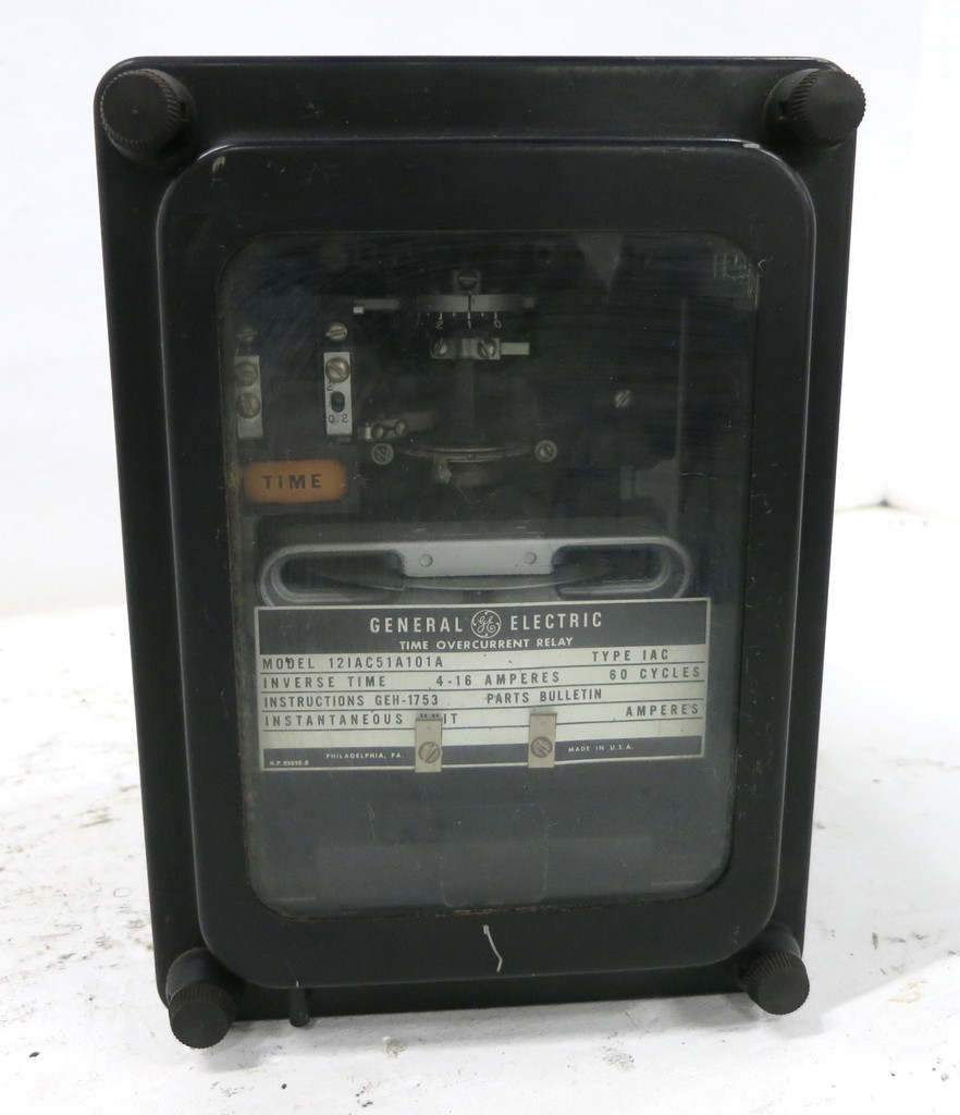 GE 12IAC51A101A Time Overcurrent Relay Inverse Type IAC 4-16A General Electric (DW1806-6)