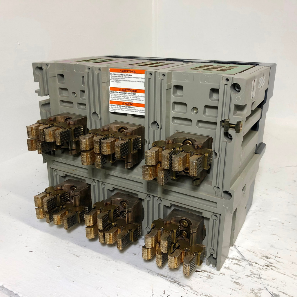 Square D NW16H2 1600A LV MasterPact EO Circuit Breaker LSI 1600 Amp Trip & Shunt (EM3860-1)