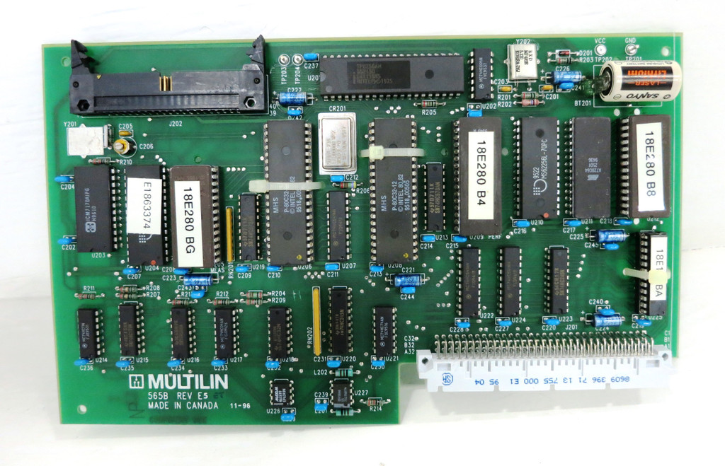 GE Multilin 565-B200 Rev E5 Motor Protection Relay CPU Board 565B 1218-0002 (DW1877-1)