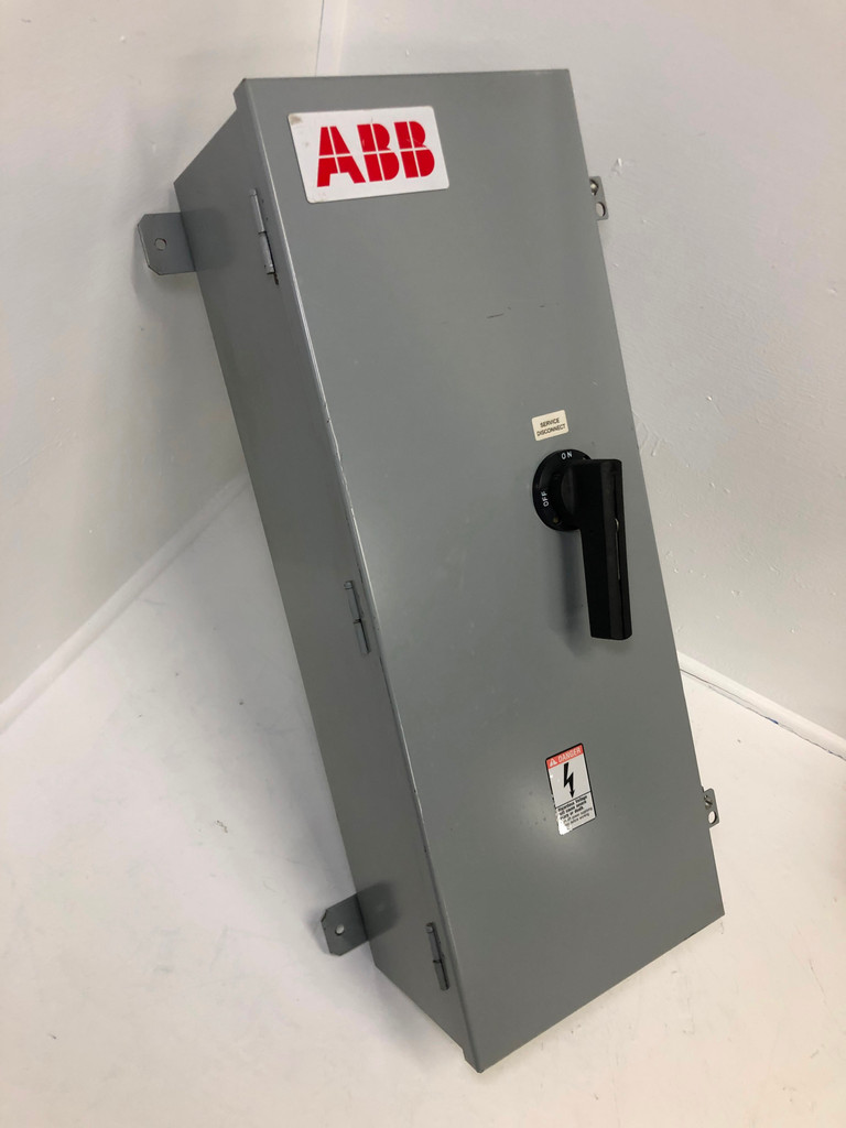 ABB EBE150-12 150A Circuit Breaker Enclosure Type 12 w/ 25 Amp Breaker 480/600V (EM3913-1)