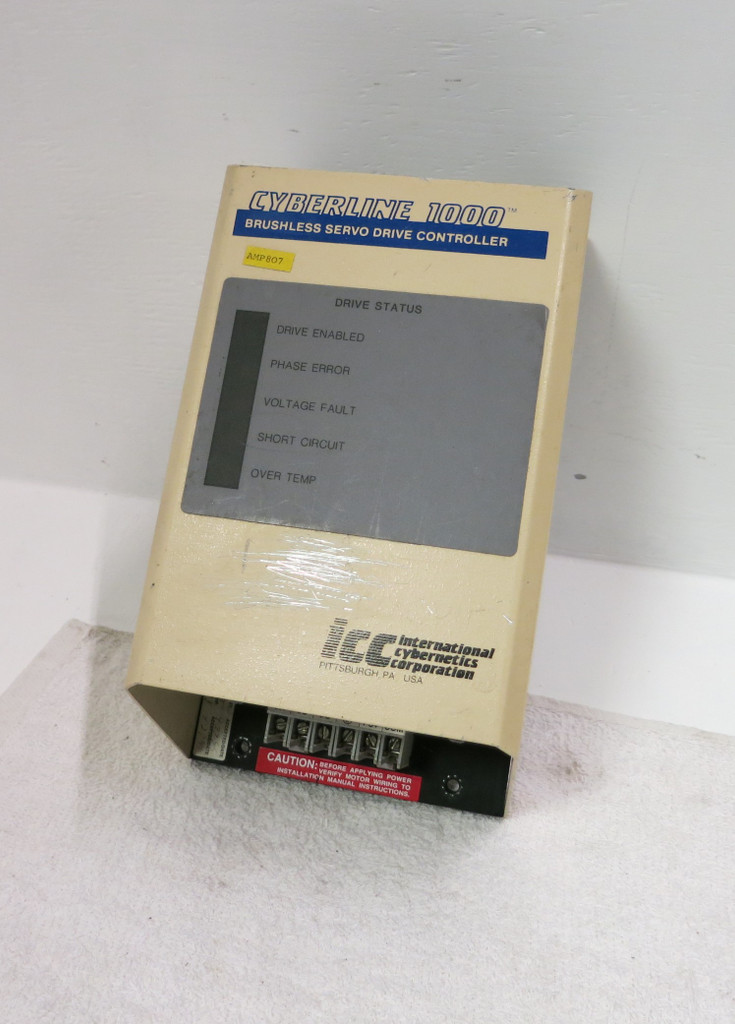 ICC Cyberline 1000 110-092 Brushless Servo Drive Controller PLC Gould 110092 (GA0127-4)