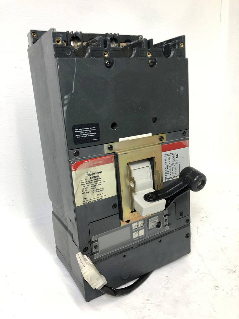 GE SKPP36BD1000 1000A Spectra Circuit Breaker w 1000 Amp Plug 480/600V bad label (EM3945-1)