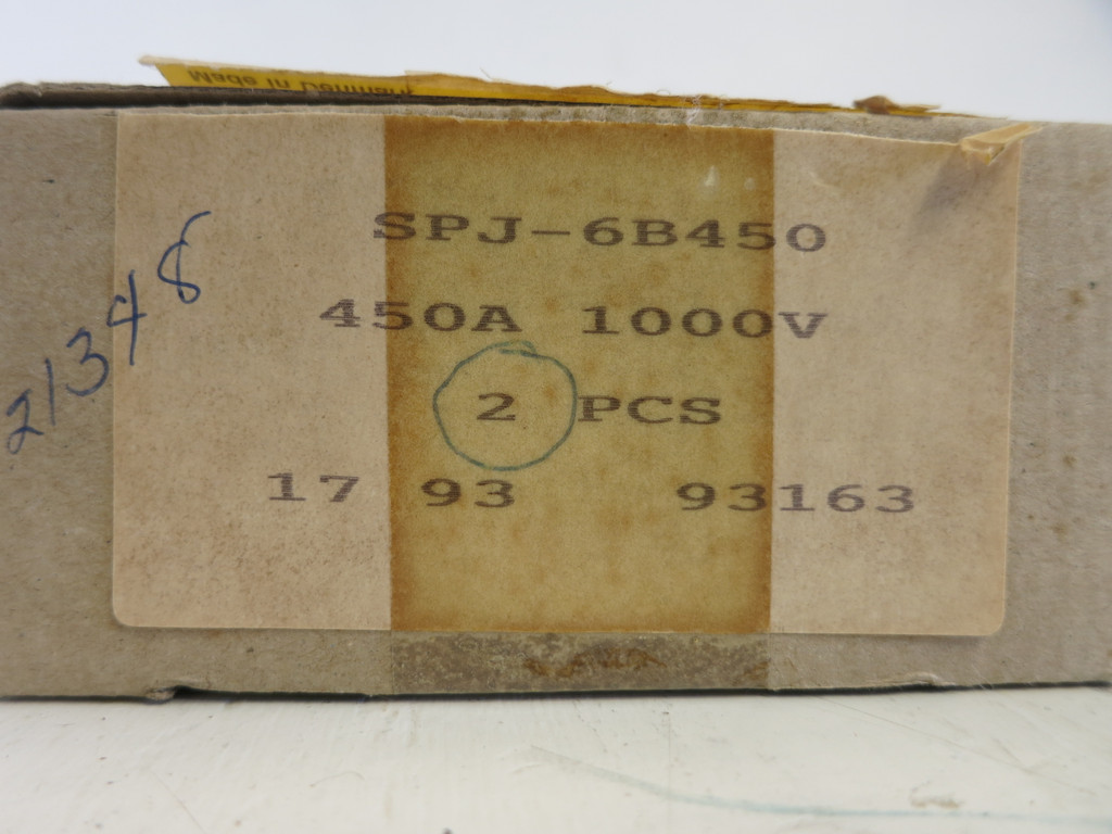 Buss Semitron SPJ-6B450 450A 1000V Fuse Bussmann SPJ6B450 450 Amp (GA0249-2)