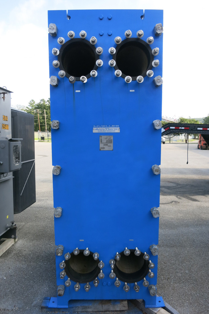 Paul Mueller Co ~5500 SqFt 316 SS Plate Frame Heat Exchanger AT130 B-20 150PSI (PM3081-1)