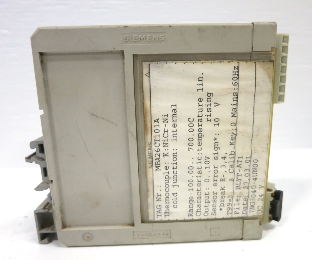 Siemens 7NG3040-4UN00 Thermocouple Module PLC 2MBA26CT101A (DW2487-1)