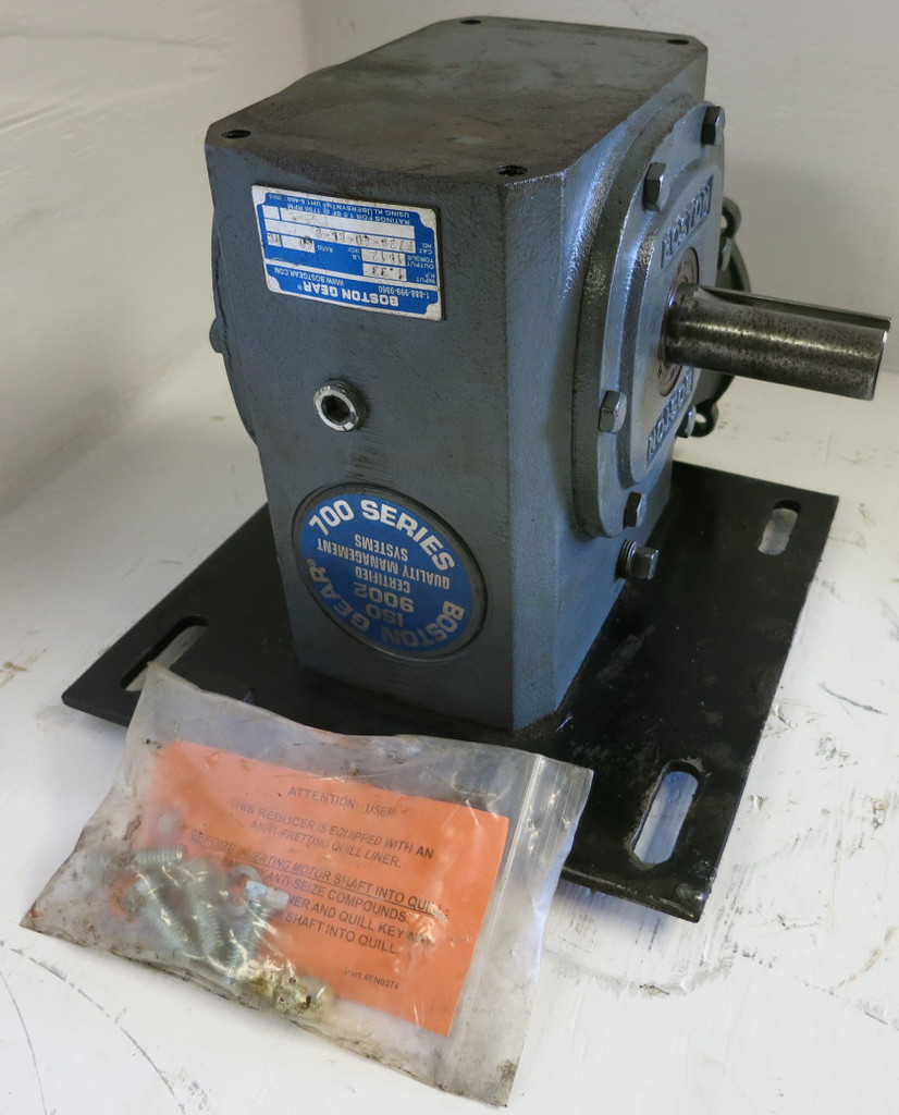 Boston Gear F726-40-B5-G Gear Speed Reducer ISO 9002 700 Series Ratio 40:1 (GA0367-1)