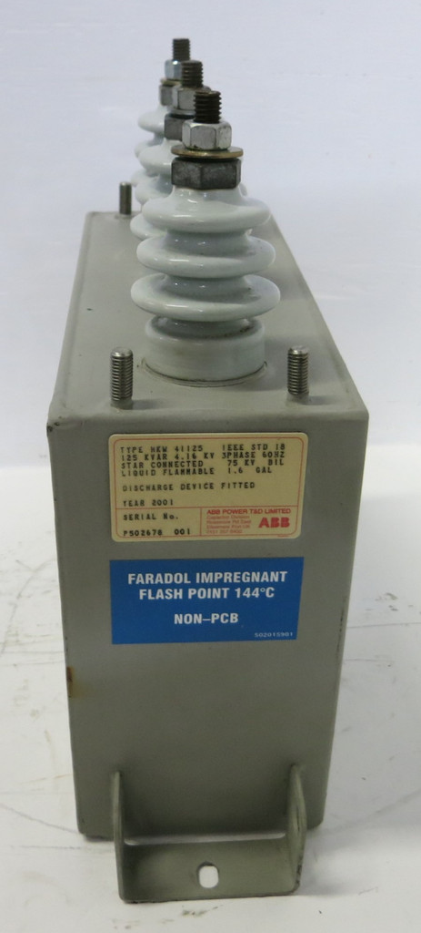 ABB HKW41125 125 kVAR 4.16kV 60 Hz 75kV 3PH Power Capacitor (GA0378-1)