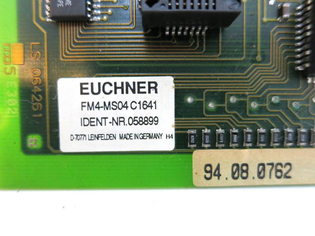 Euchner FM4-MS04C1641 Control Display Board 058899 Sicomp PC-32F 94.08.0762 (DW2608-1)