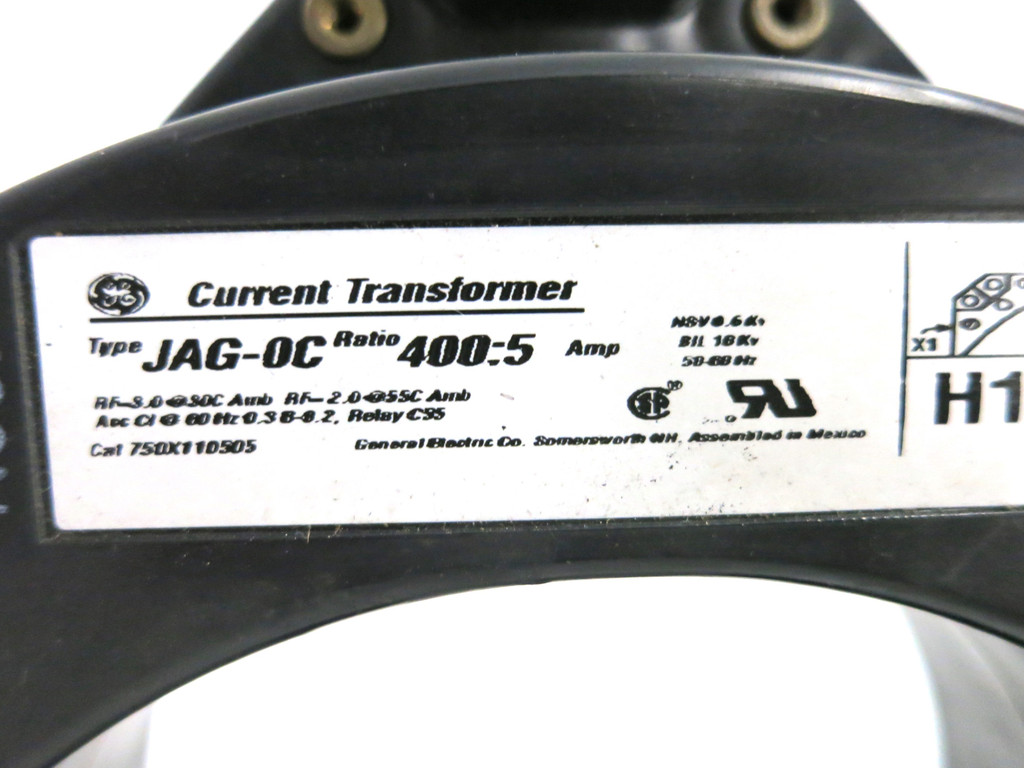 GE 750X110505 Current Transformer Type JAG-0C Ratio 400:5A CT General Electric (DW2650-6)