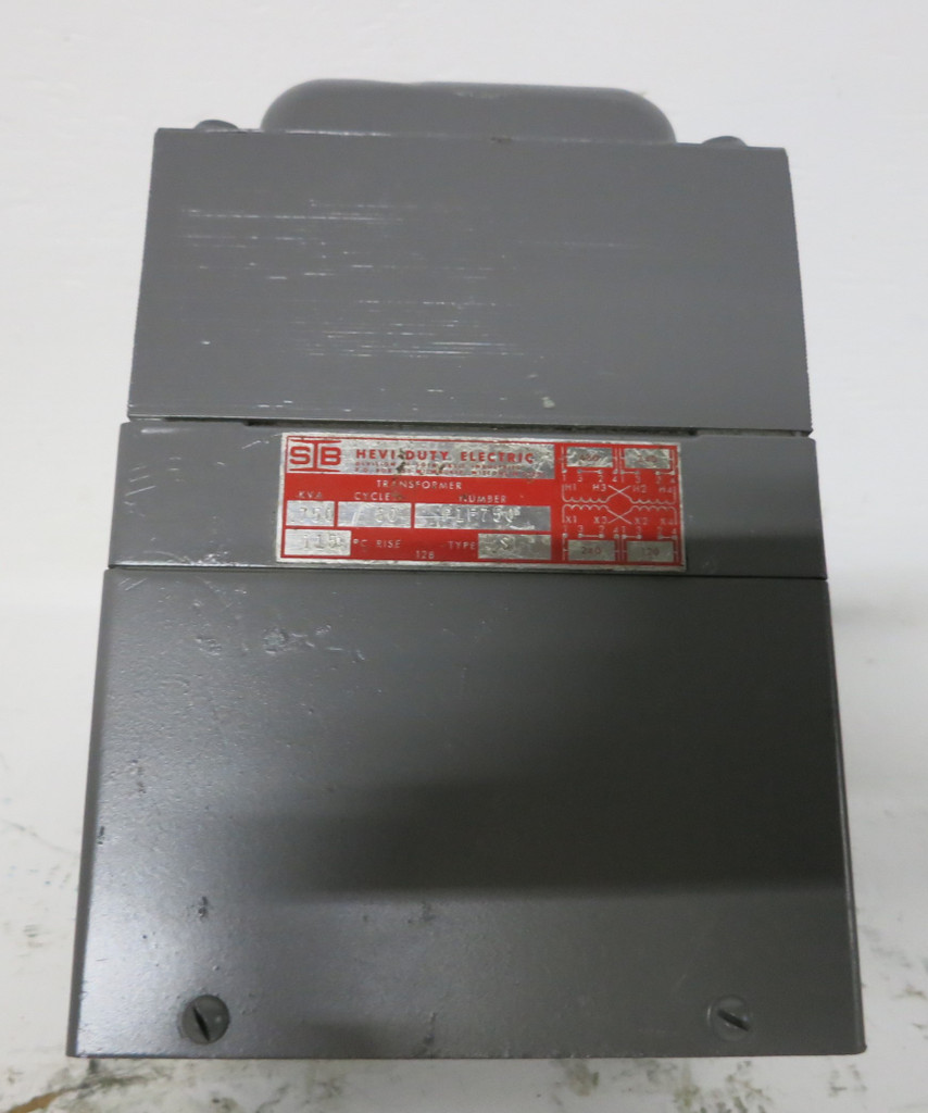 SB Hevi-Duty Electric 0.75 kVA 480/240V P1F750 Transformer 1PH Type 8 Sola (GA0442-1)