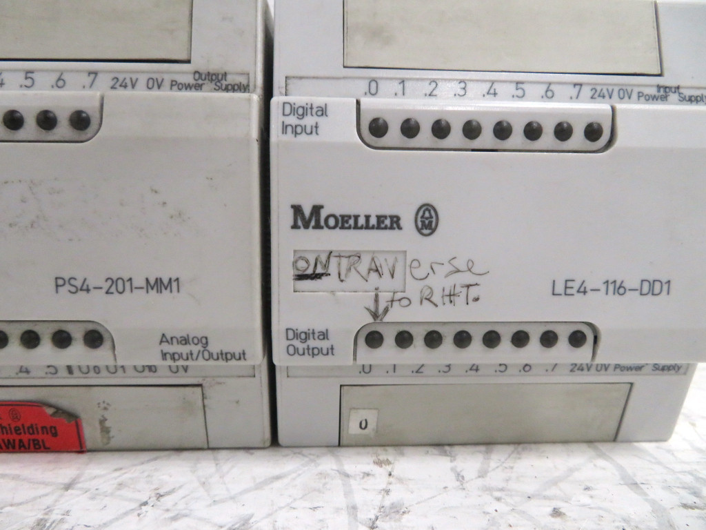 Moeller PS4-201-MM1 + LE4-116-DD1 Programmable Logic Controller Compact PLC (DW3140-30)