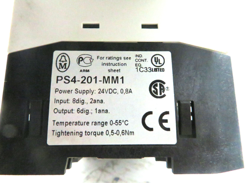 Moeller PS4-201-MM1 + LE4-501-BS1 + LE4-108-XR1 + LE4-116-DX1 Compact PLC Module (DW3143-6)
