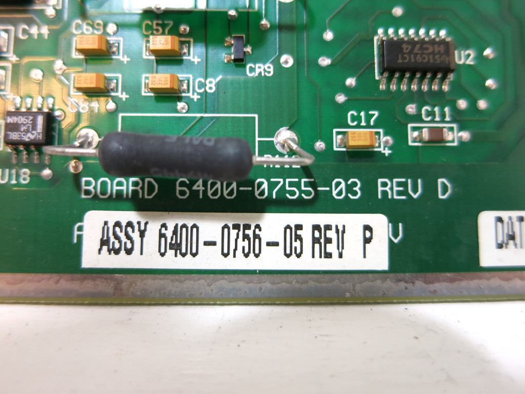 Trane 6400-0756-05 Rev P Control Board American Standard 6400-0755-03 Rev D (DW3244-1)