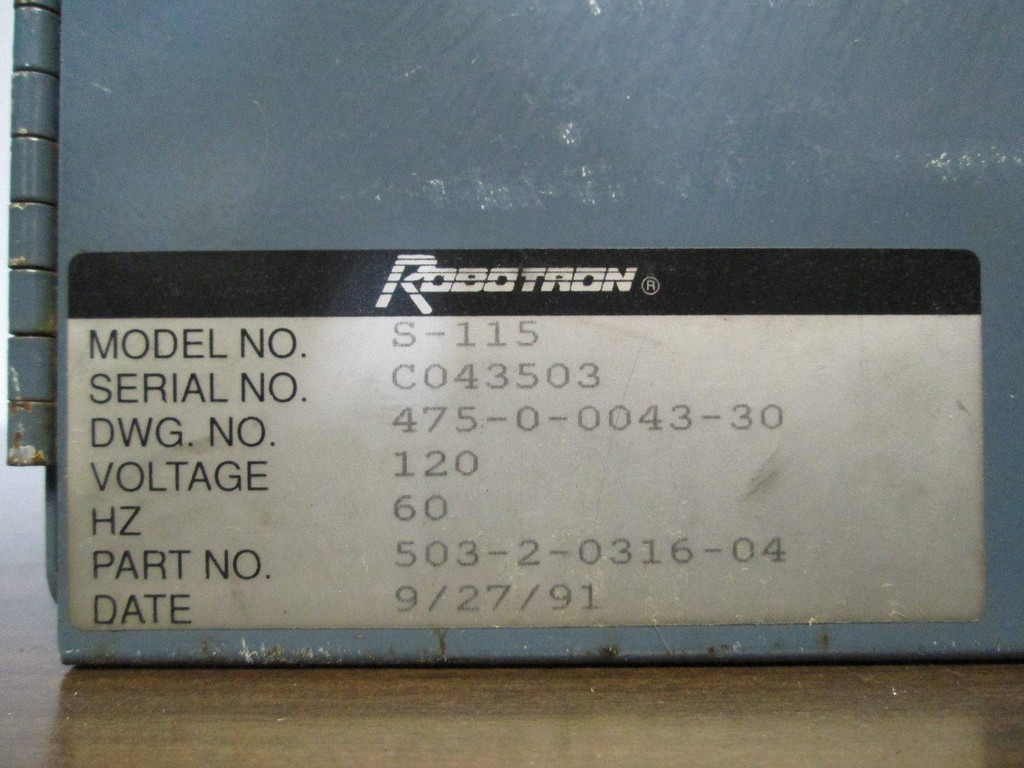 Robotron WTC Series 115 Weldbasic Control S-115 Operator Display Interface Panel (EBI3542-18)