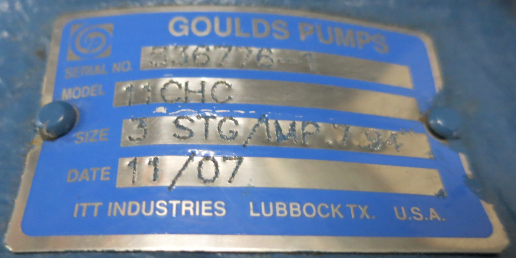 Goulds Pumps Turbine Pump Intermediate Bowls Model 11CHC w Basket Strainer (GA0597-2)