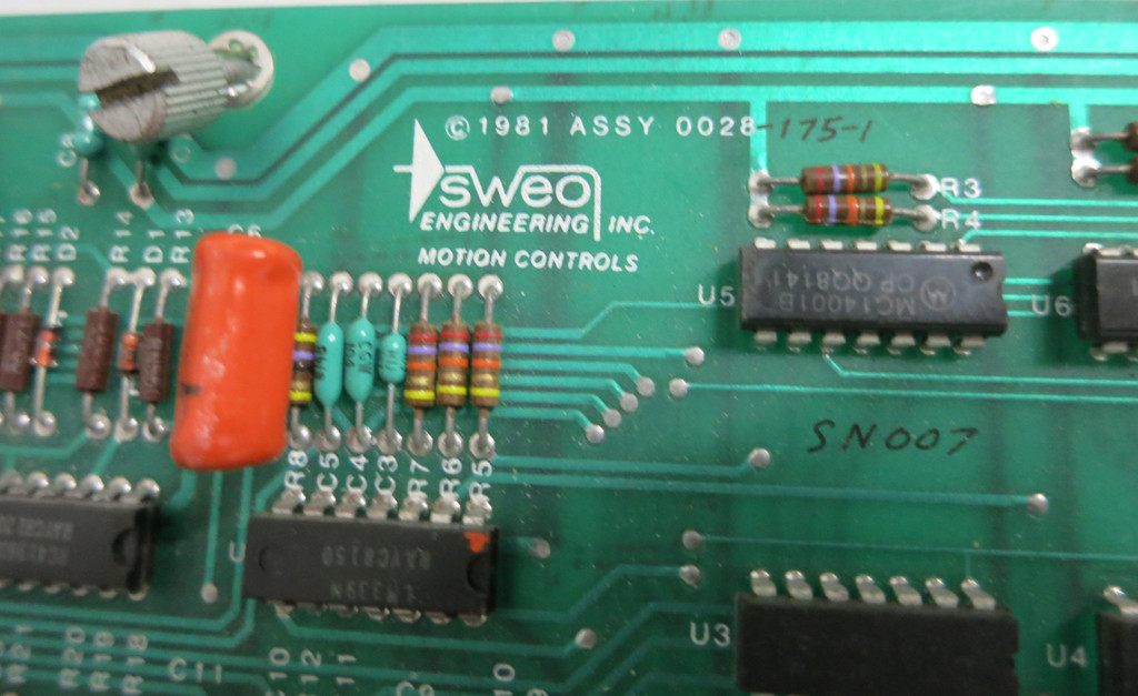 Sweo Engineering PCB 0030 Rev A Power PLC Drive Board Motion Controls 0028-175-1 (GA0627-1)