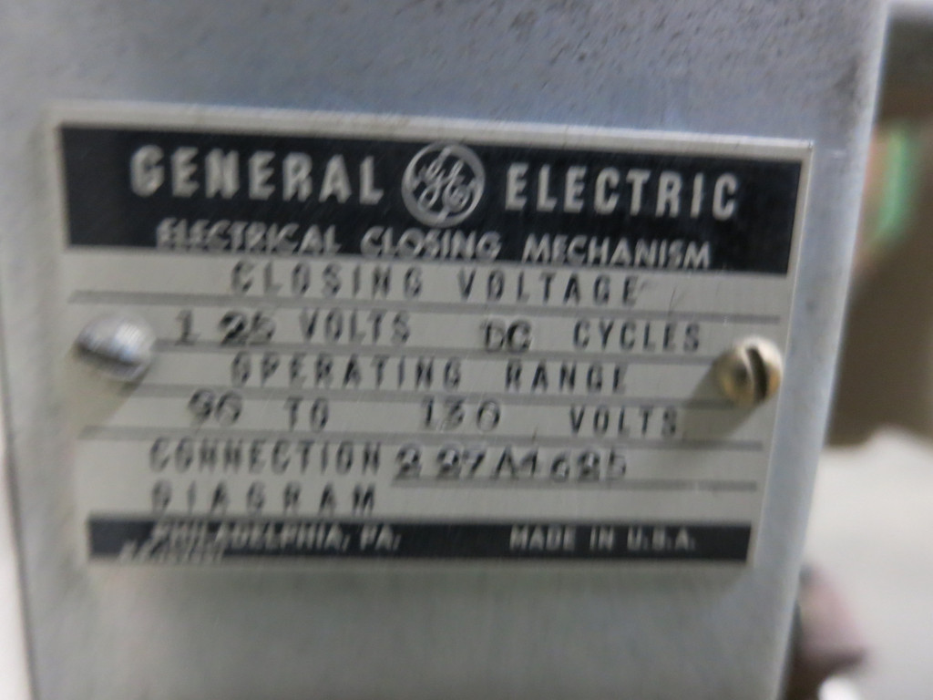General Electric AK-2A-75-1 3000A AC-PRO Trip LSIG Air Breaker EO (GA0628-1)