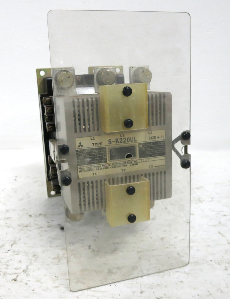 Mitsubishi S-K220UL Contactor Size 4.5 150HP 120V Coil 220A 4 1/2 SK220UL S-K220 (DW3593-31)