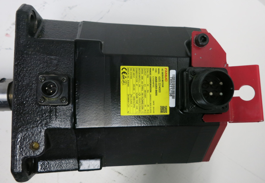 Fanuc aiS 22/4000 A06B-0265-B605 3000 RPM AC Servo Motor Pulsecoder aiAR128 (GA0711-7)