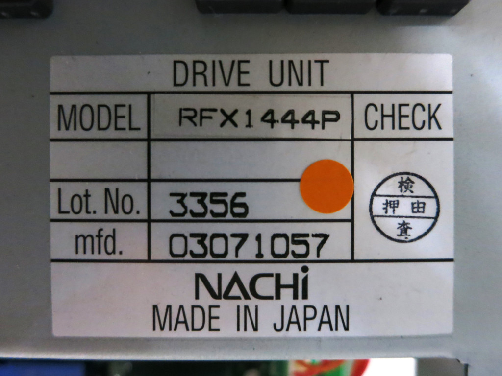 Nachi RFX1444P Servo Amplifier Robotic Drive Unit Robot RFX-1444P UM201D (DW3642-17)