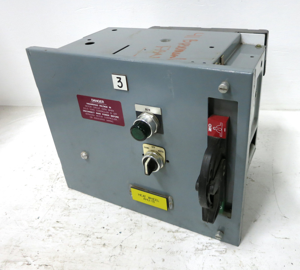 Allen Bradley 2100 60A Fusible 10HP SMC-3 Soft Starter 12" MCC Bucket 60 Amp (DW3666-1)