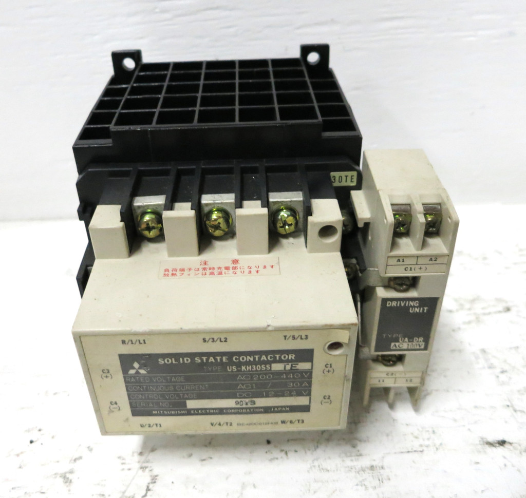 Mitsubishi US-KH30SS TE Motor Contactor 30A 200-440V 12-24V DC Control 30 Amp (DW3673-1)