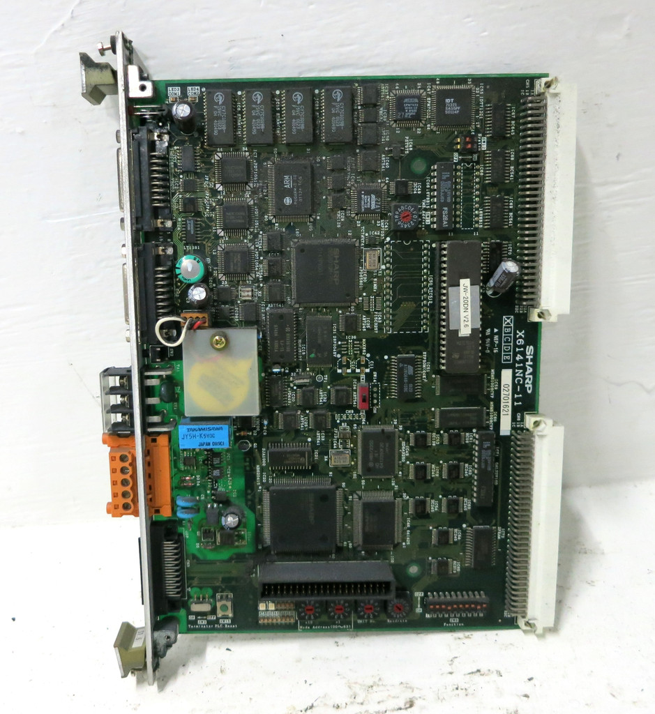 Sharp X6141NC-11 JW-32CV3 Servo Amplifier Robotic Drive Unit Control Board PLC (DW3681-11)