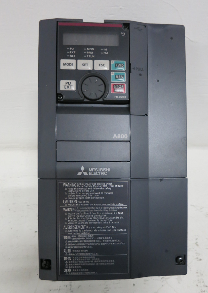 Mitsubishi FR-A840-00126-1-N6 Inverter VS Drive 5 HP A800 480V 3PH 16.4A 2017 (GA0772-2)
