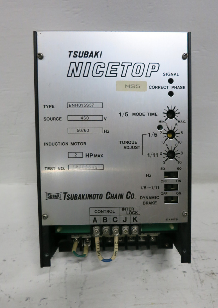 Tsubaki ENH015S37 Nicetop Controller 460V 2HP Max Tsubakimoto TB (GA0795-15)