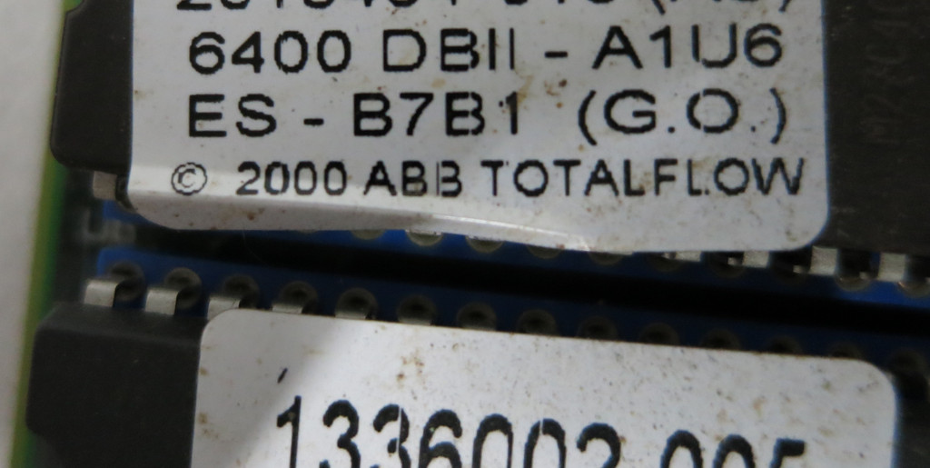 ABB 2015333-004 Rev AU Control Board w/ Display Card PLC TotalFlow 2015334-002 (DW3891-1)