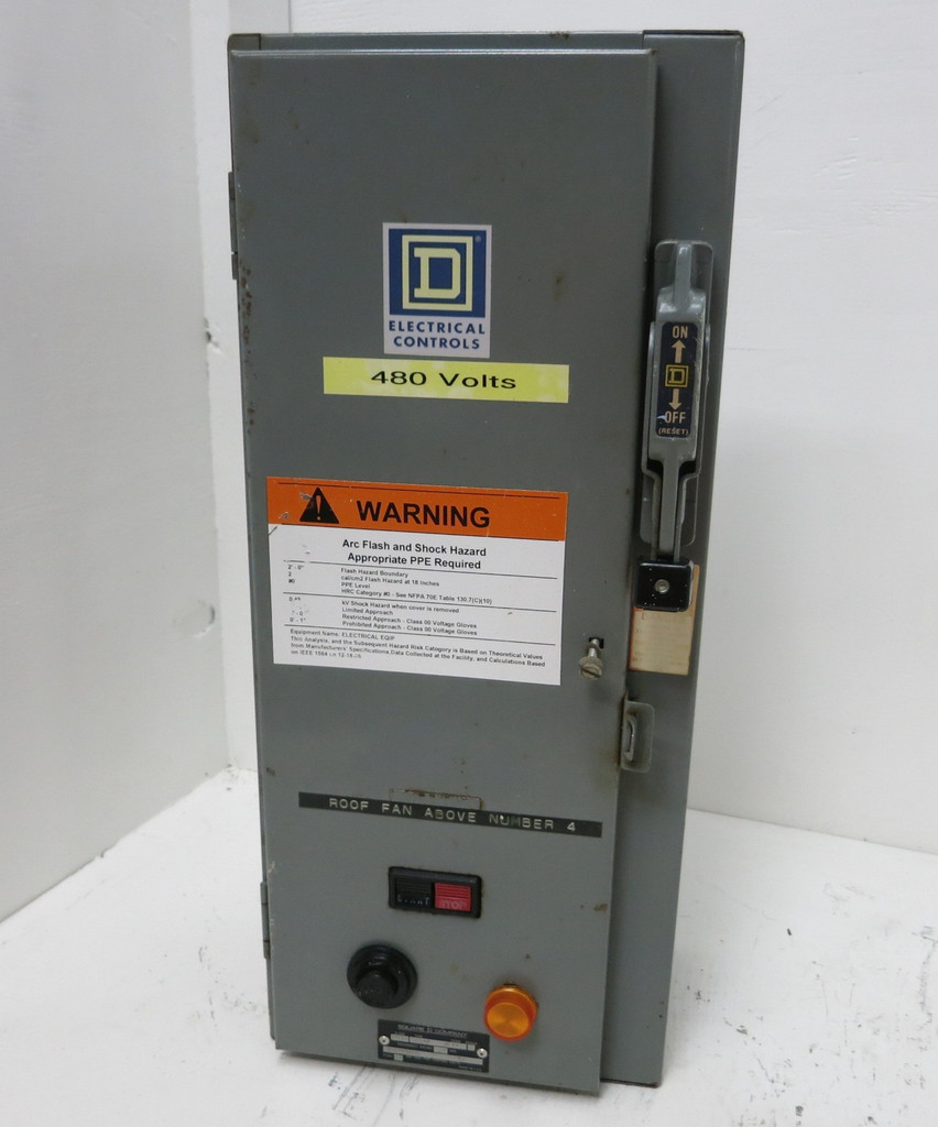 Square D Combination Starter Size 1 8539SCG42 AF4T Ser D 7 Amp FAL3600712M Sz1 (GA0848-1)