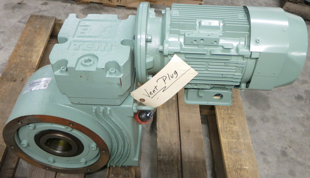 Tsubaki SWME125V150RLF150B Gear Drive Reducer 3HP Motor 1:150 Ratio 460V 1755RPM (GA0894-2)