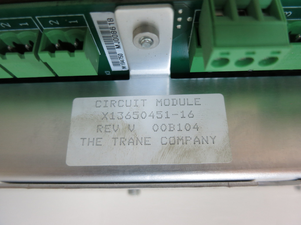 Trane X13650451-16 Rev V Circuit Module PLC 00B104 M194750 MJ008618 (GA0902-1)