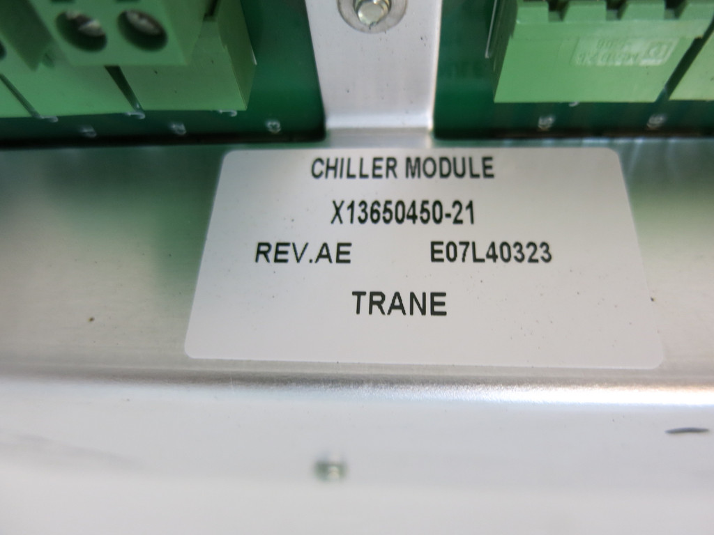 Trane X13650450-21 Rev AE Chiller Module PLC E07L40323 (GA0900-1)