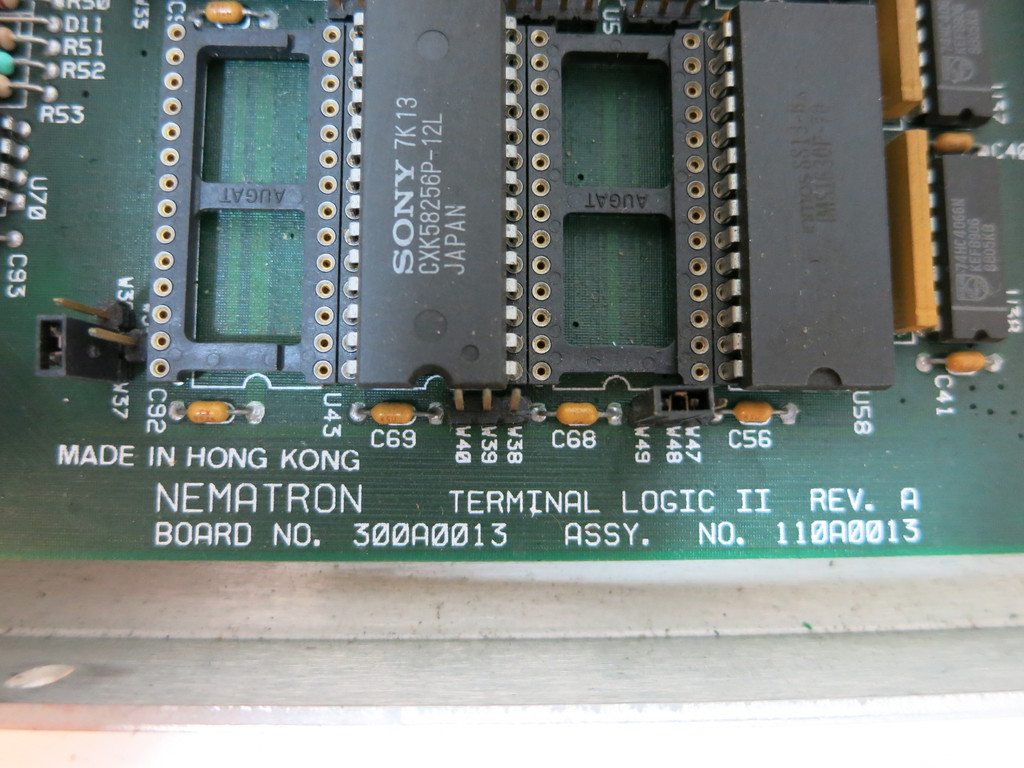 Nematron 300A0013 110A0013 Terminal Logic Control Board Power Display Monitor (DW4139-2)