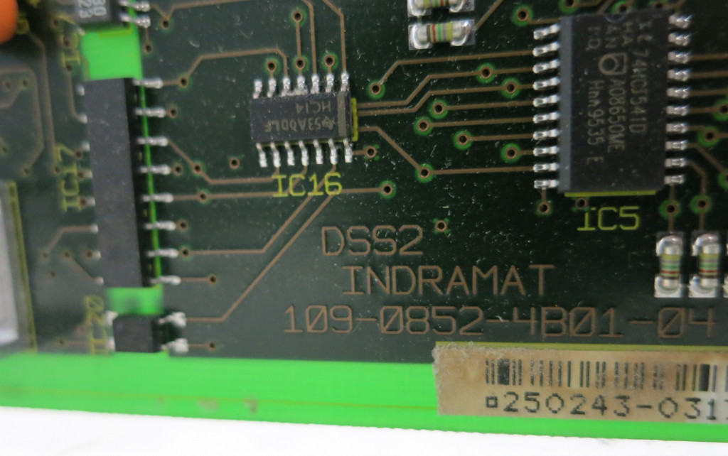 Indramat Interface Board 109-0852-4B01-04 Rexroth 10908524B01 4801 PLC (GA0924-2)