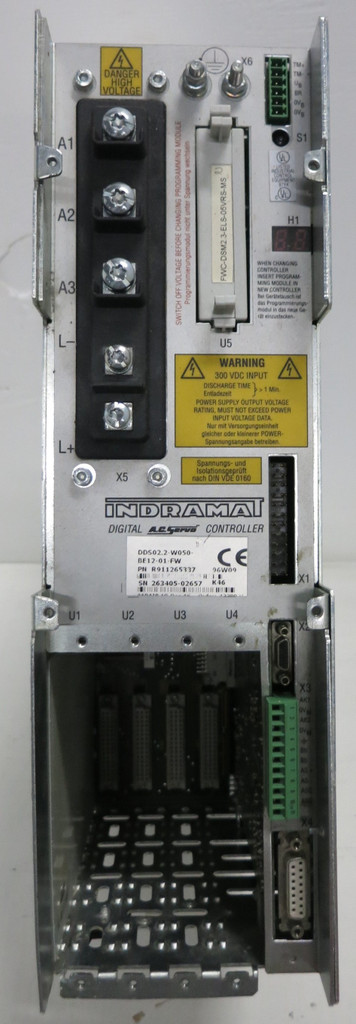Indramat Digital AC Servo Controller DDS DDS02.2-W050-BE12-01-FW R911265337 (GA0929-2)