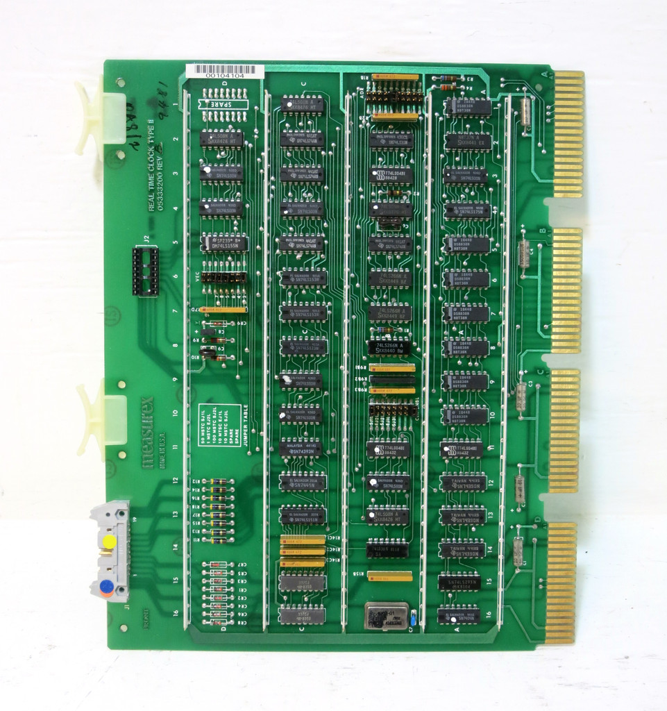 Measurex 05333200 Rev B Real Time Clock Type II PLC Module Board 04333200 PCB (DW4281-1)