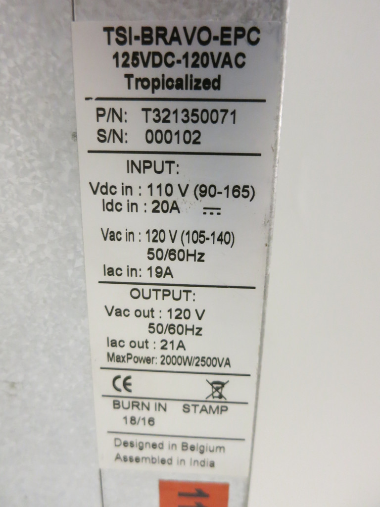 CE+T PSI TSI-BRAVO-EPC T321350071 125VDC-120VAC Tropicalized Power Inverter (GA1017-6)