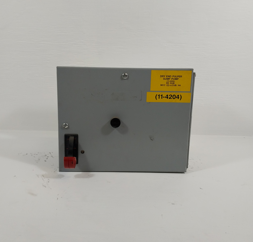 GE 8000 30A Fusible 12" MCC Bucket Size 1 Starter Overload Relay 30Amp CR306CX#0 (BJ0074-13)