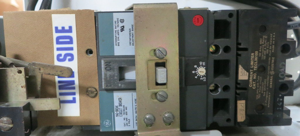 GE 8000 100A Breaker Size 3 Starter 36" MCC Bucket 100 Amp TEC36100 CR206E0 (BJ0104-1)