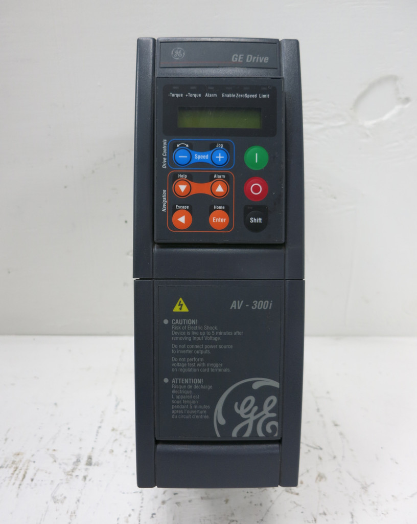 GE 6KAVI43003Y1B2 3HP AC VS Drive AV-300i 3PH 480V Inverter 5.9A 3 HP 6KAV143003 (DW4706-1)