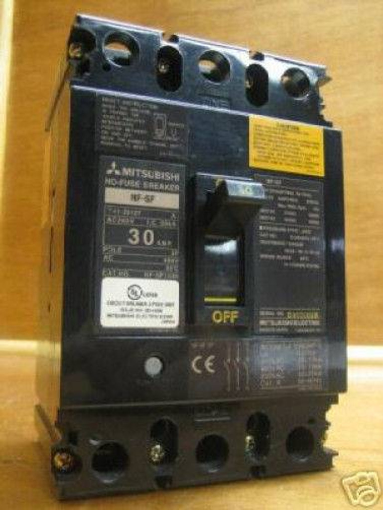 Mitsubishi NF-SF3030 30A Circuit Breaker 480V NF-SF 30 Amp NFSF3030 480 VAC (EBI2907-26)