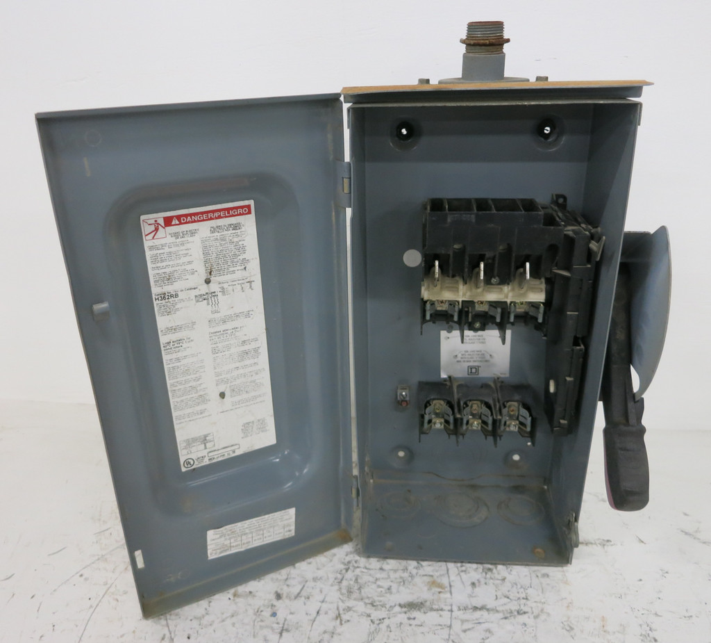 Square D H362RB 60A Fusible Safety Switch Disconnect 600V 60 Amp H362-RB F05 3R (DW4794-13)