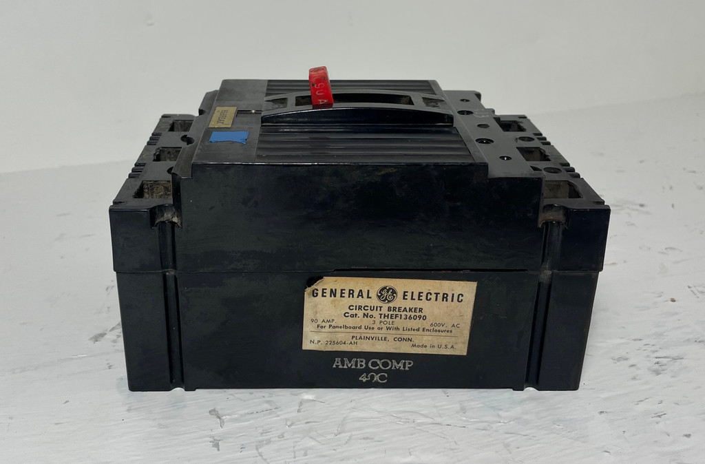 GE THEF136090 90A Hi-Break Circuit Breaker 480/600V 3P 90 Amp General Electric (EM4561-4)