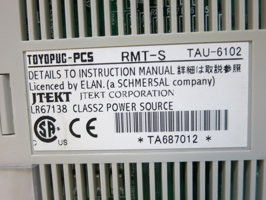 Toyoda Toyopuc-PCS TAU-6102 RMT-S PCS Remote Slave PLC Unit JTEKT TAU6102 (DW4824-2)