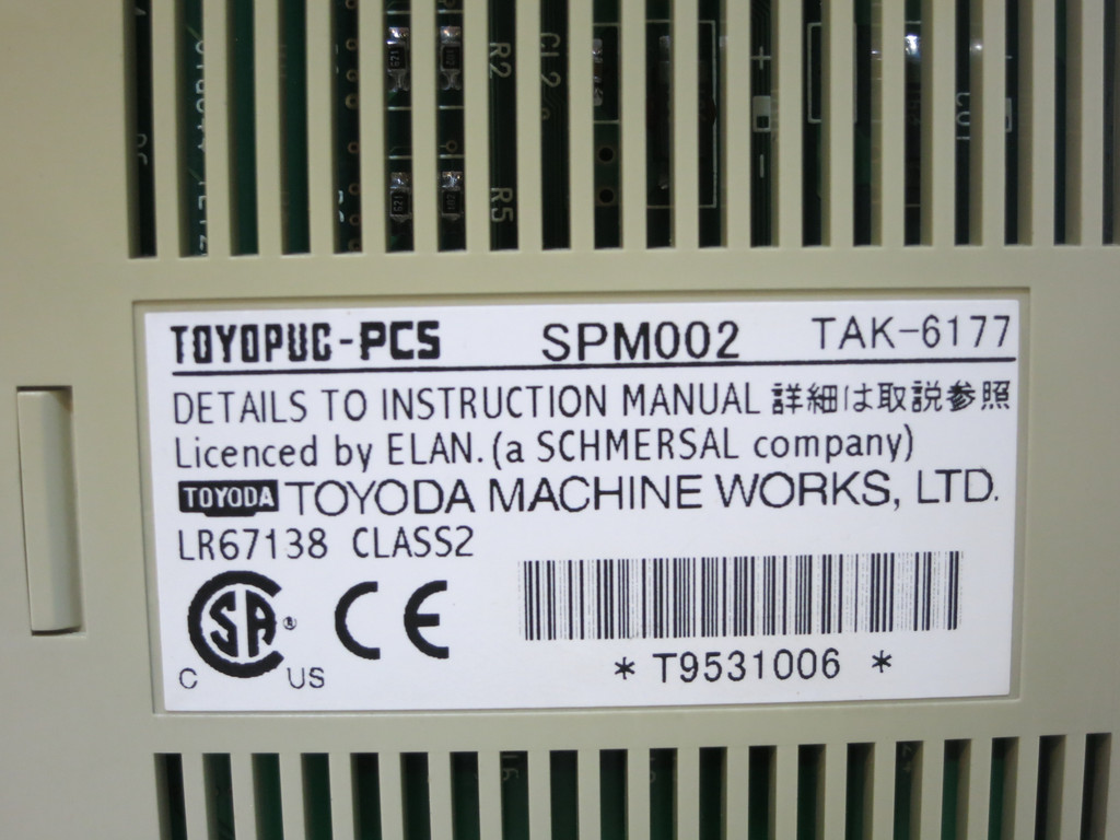 Toyoda Toyopuc-PCS TAK-6177 SPM002 Photo Coupler PLC Unit JTEKT TAK6177 (DW4827-1)
