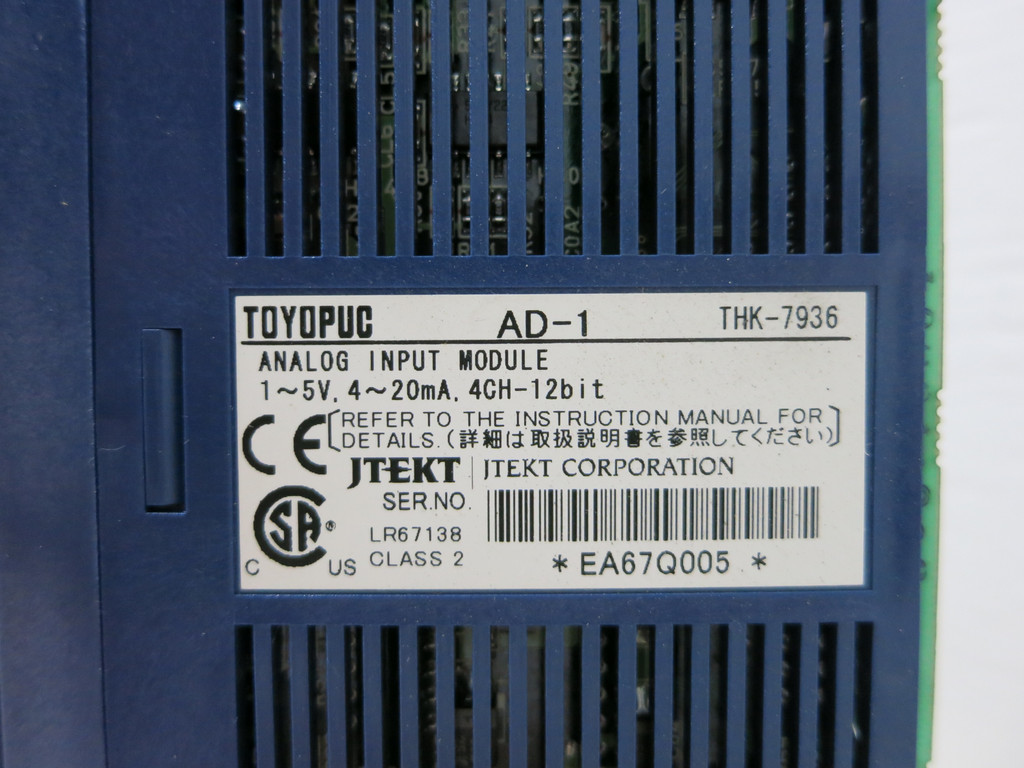 NEW Toyoda Toyopuc THK-7936 AD-1 Analog Input PLC Unit JTEKT THK7936 (DW4836-2)